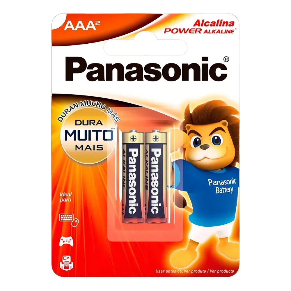 Castro Naves - PILHA ALCALINA AAA PALITO PANASONIC 1,5V PT/2 - 9907 01