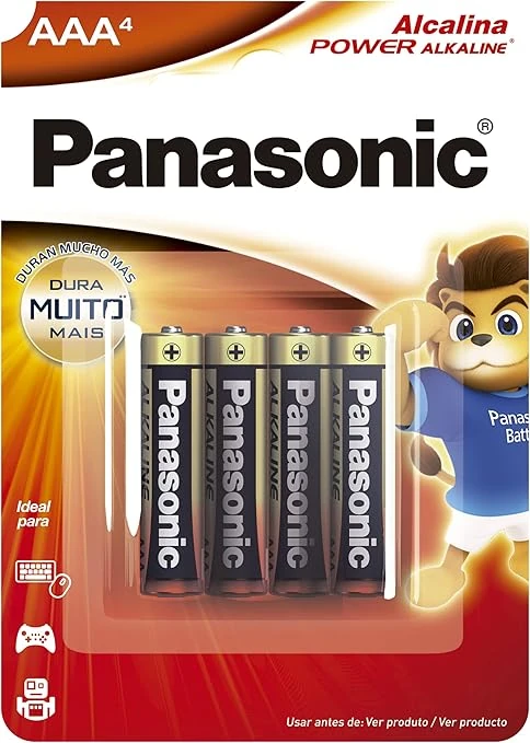 Castro Naves - PILHA ALCALINA AAA PALITO PANASONIC 1,5V PT/4 - 9908 01
