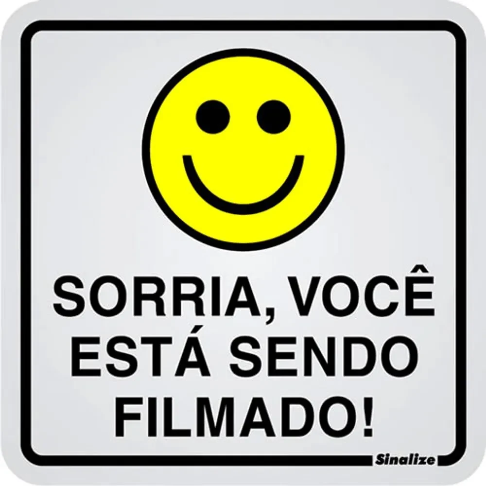 Castro Naves - PLACA ALUM. 15x15cm SORRIA, VC E.S.FILM. - 31963 01