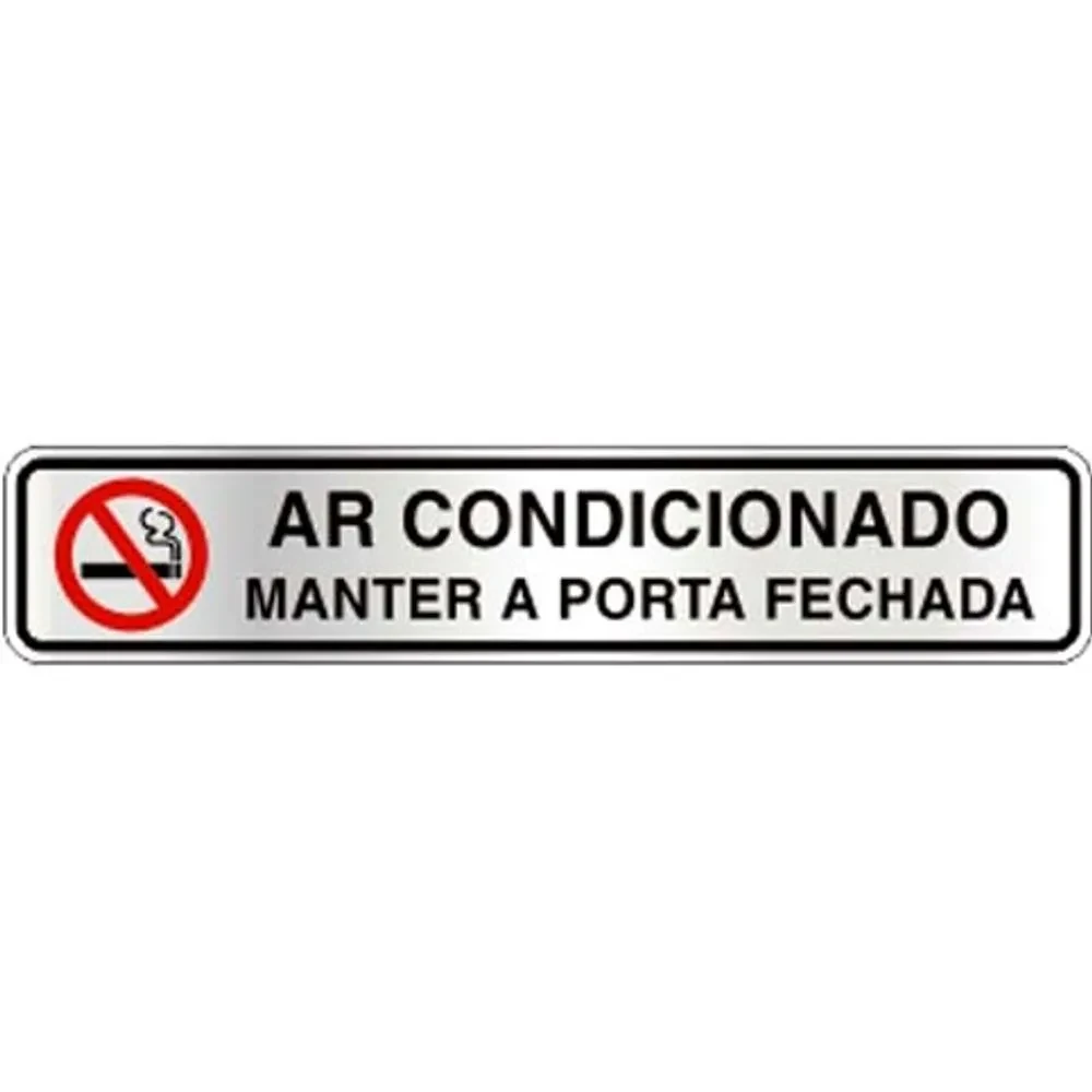 Castro Naves - PLACA ALUM. 5x25cm AR CONDICIONADO 100AN - 31971 01