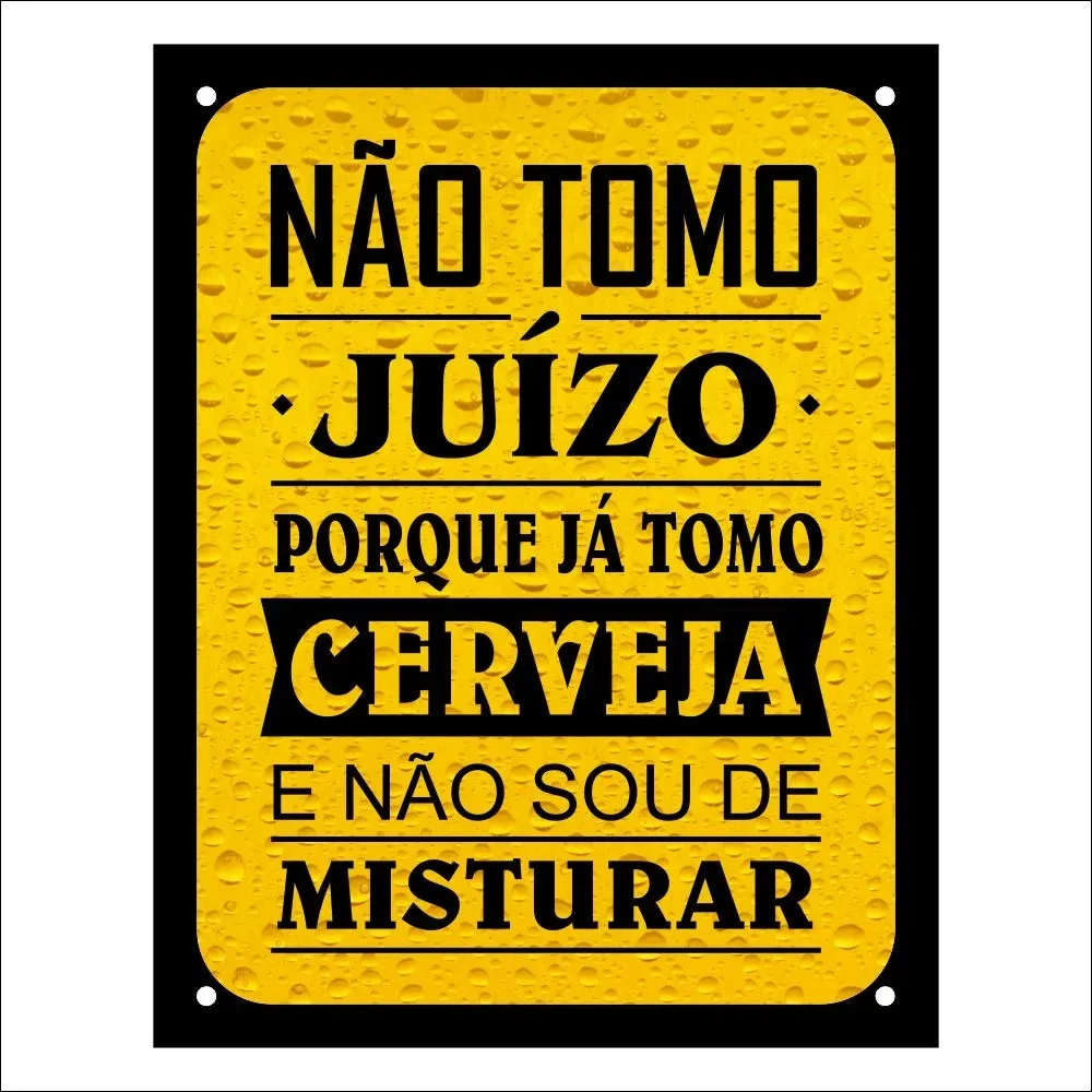 Castro Naves - PLACA PS 18X23CM DECOR. NAO TOMO JUIZO DEC14 - 12922 01