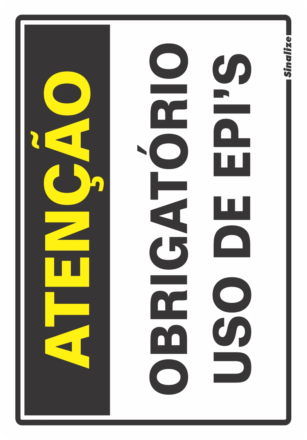 Castro Naves - PLACA PS 20x30cm ATENCAO 250BT - 36962 01