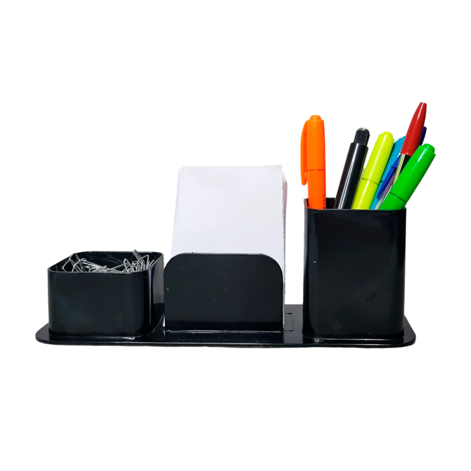 Castro Naves - PORTA CANETAS CLIPS LEMBRETE PRETO HORIZ. - 8964 01
