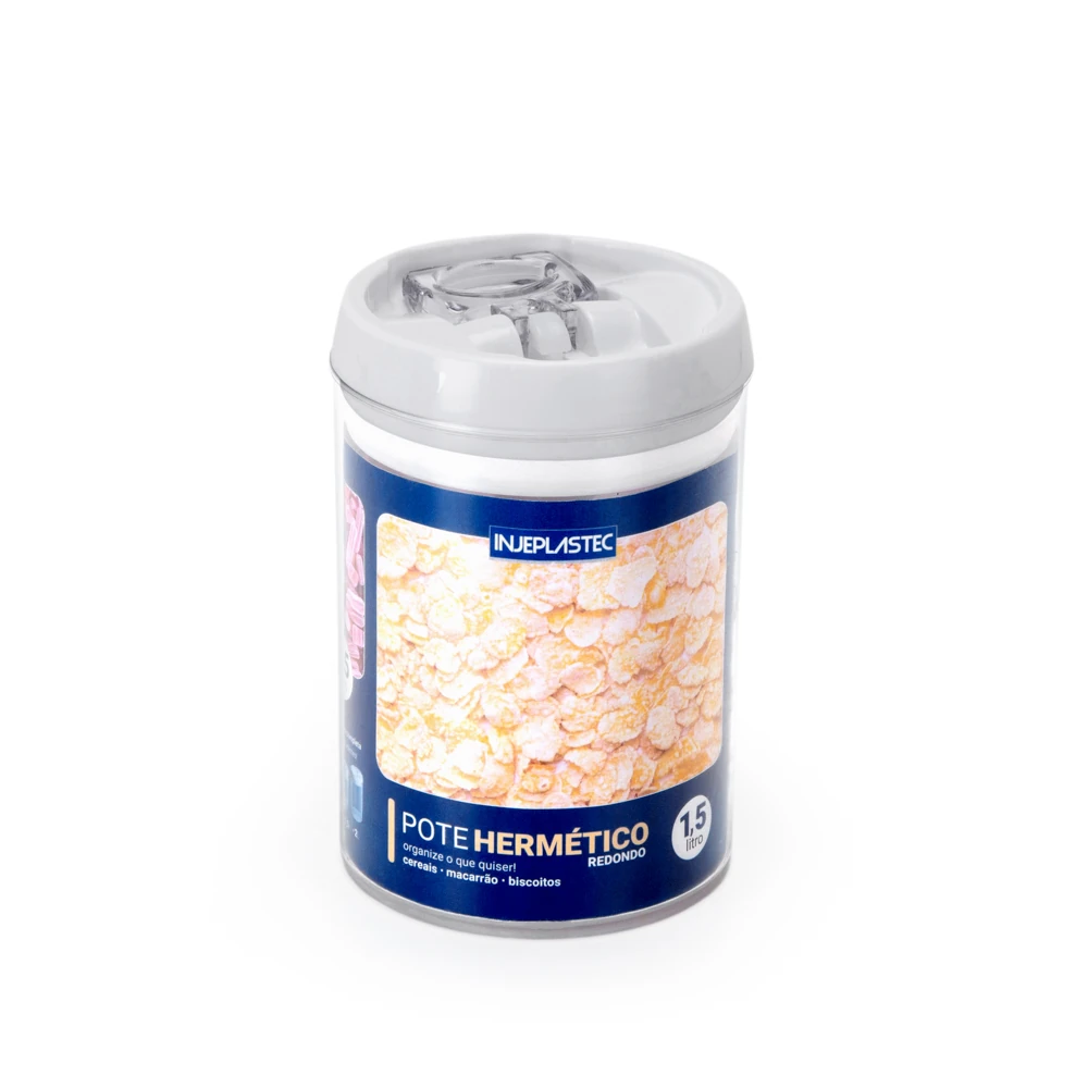 Castro Naves - POTE HERMETICO PP CRISTAL RD MEDIO 1,5 L - 12612 01