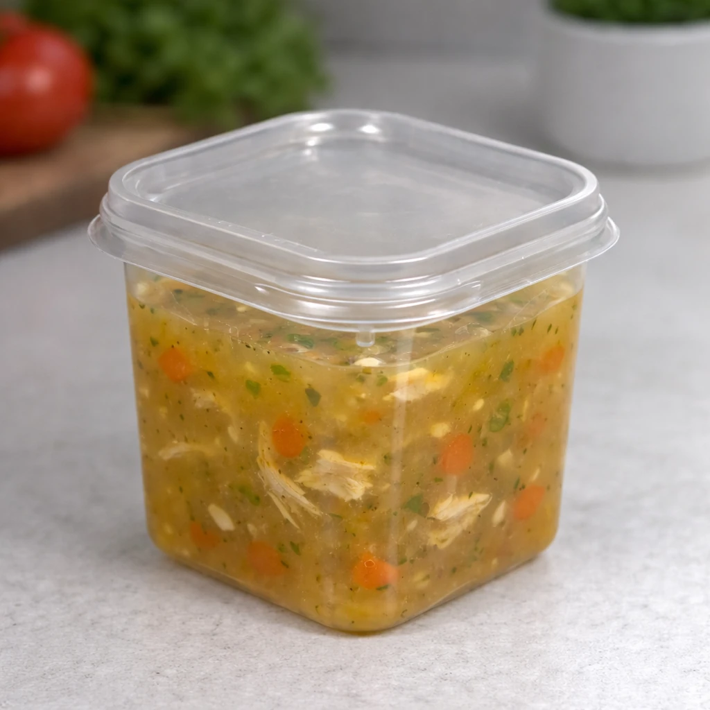 Imagem - Pote Quadrado Freezer e Micro-ondas 350ml Transparente G378 C/360