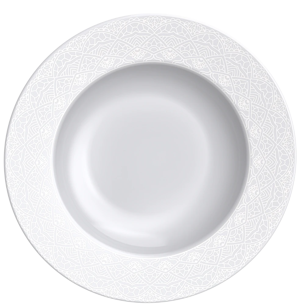 Castro Naves - PRATO PORCELANA DC ALICIA FUNDO 23CM - 8822 01