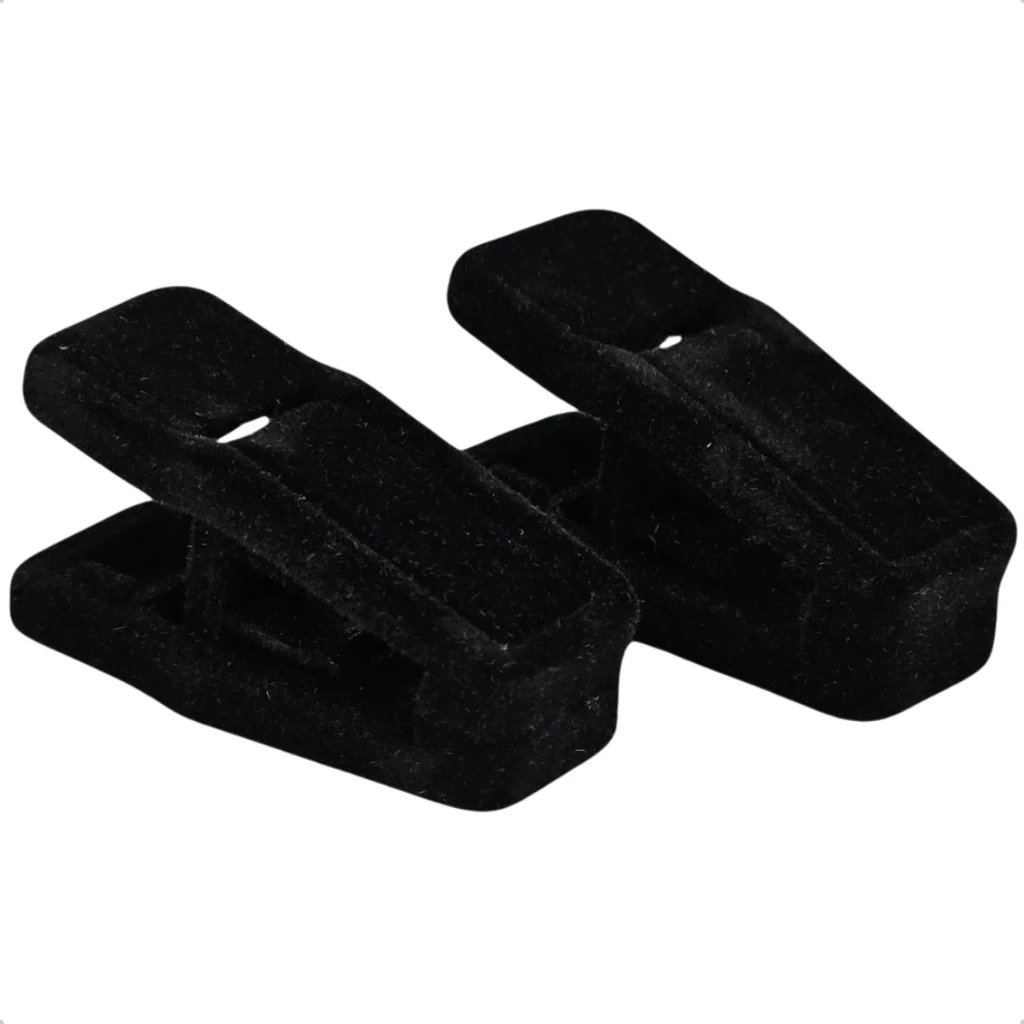 Castro Naves - PRESILHA DE VELUDO PRETA 2,5X5,5CM PT/10 - 13649 01