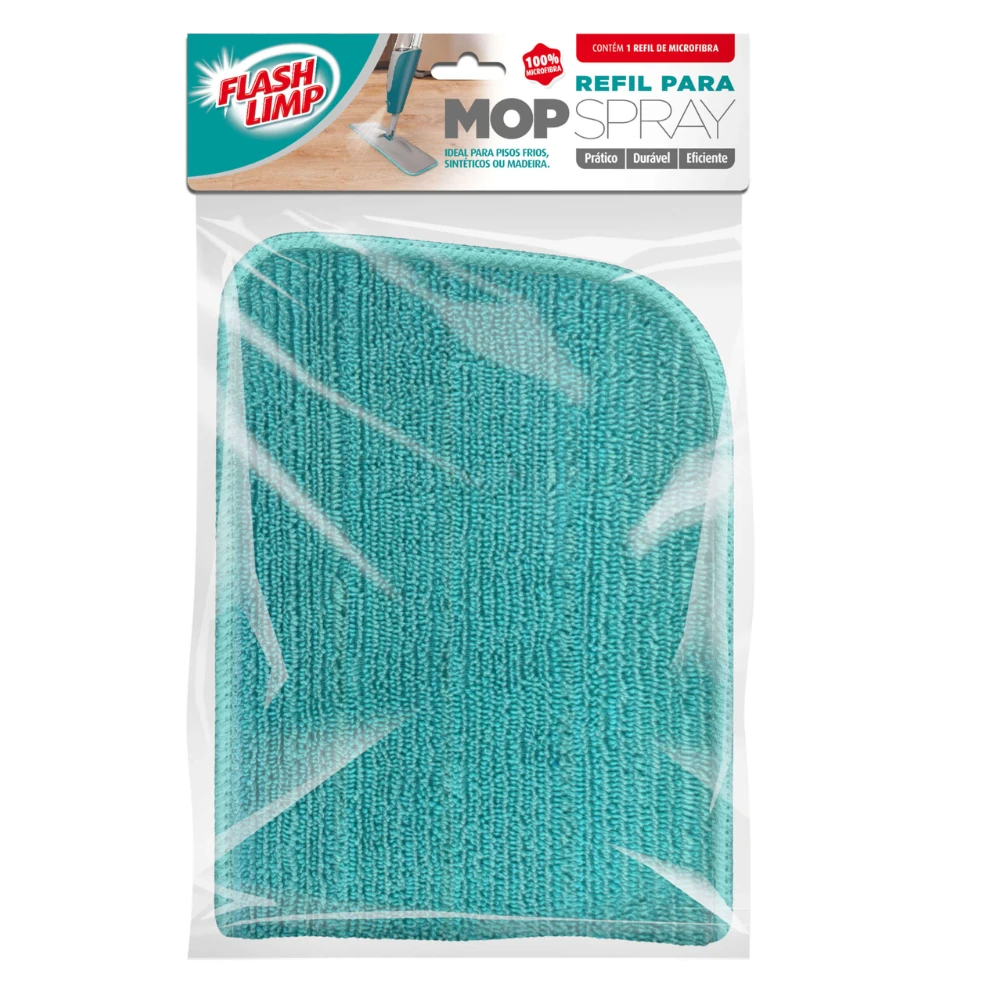Refil para Mop Spray Flashlimp cor Azul | Castro Naves