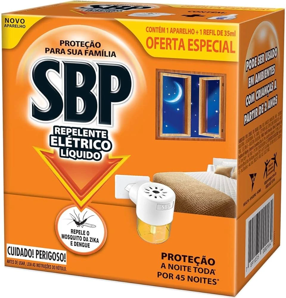 Castro Naves - REPELENTE ELETRICO LIQ. SBP C/01 REFIL 35ML - 71530 01