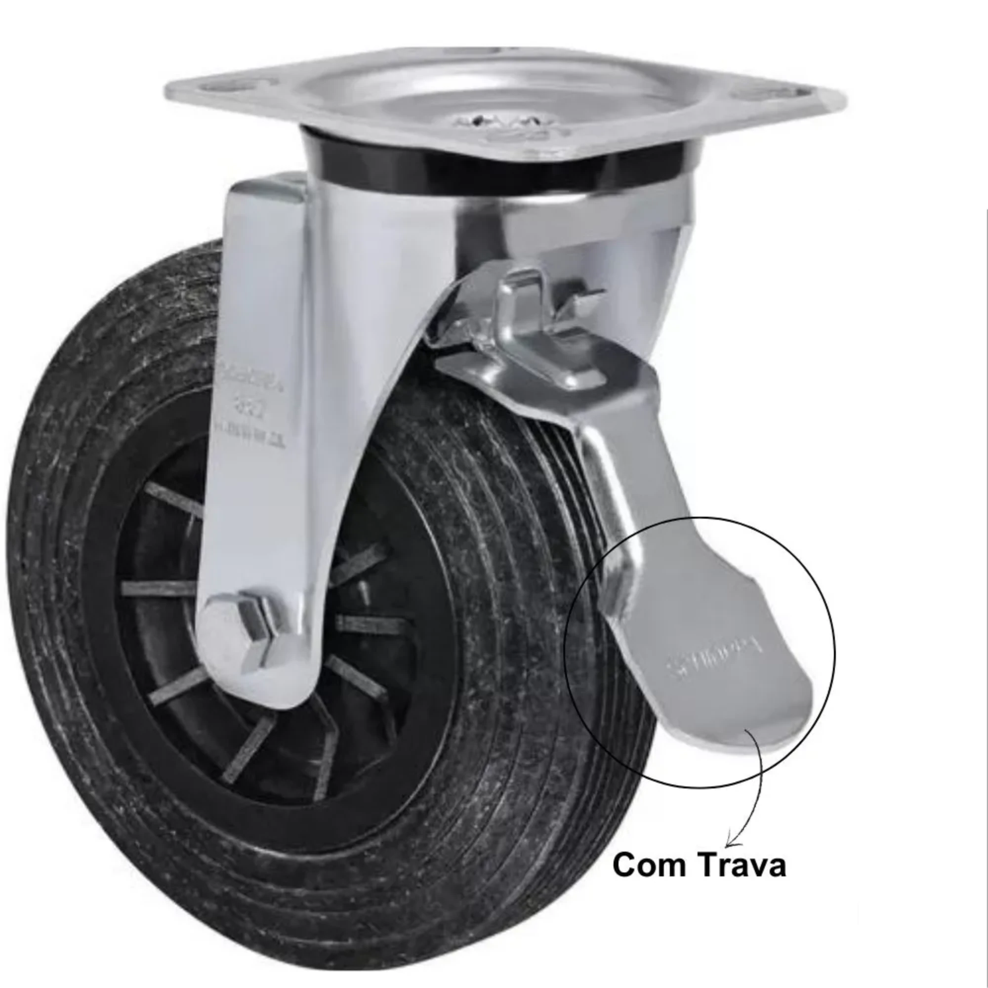 Castro Naves - RODA DO CONTEINER 600/1000L COM TRAVA - 13753 01
