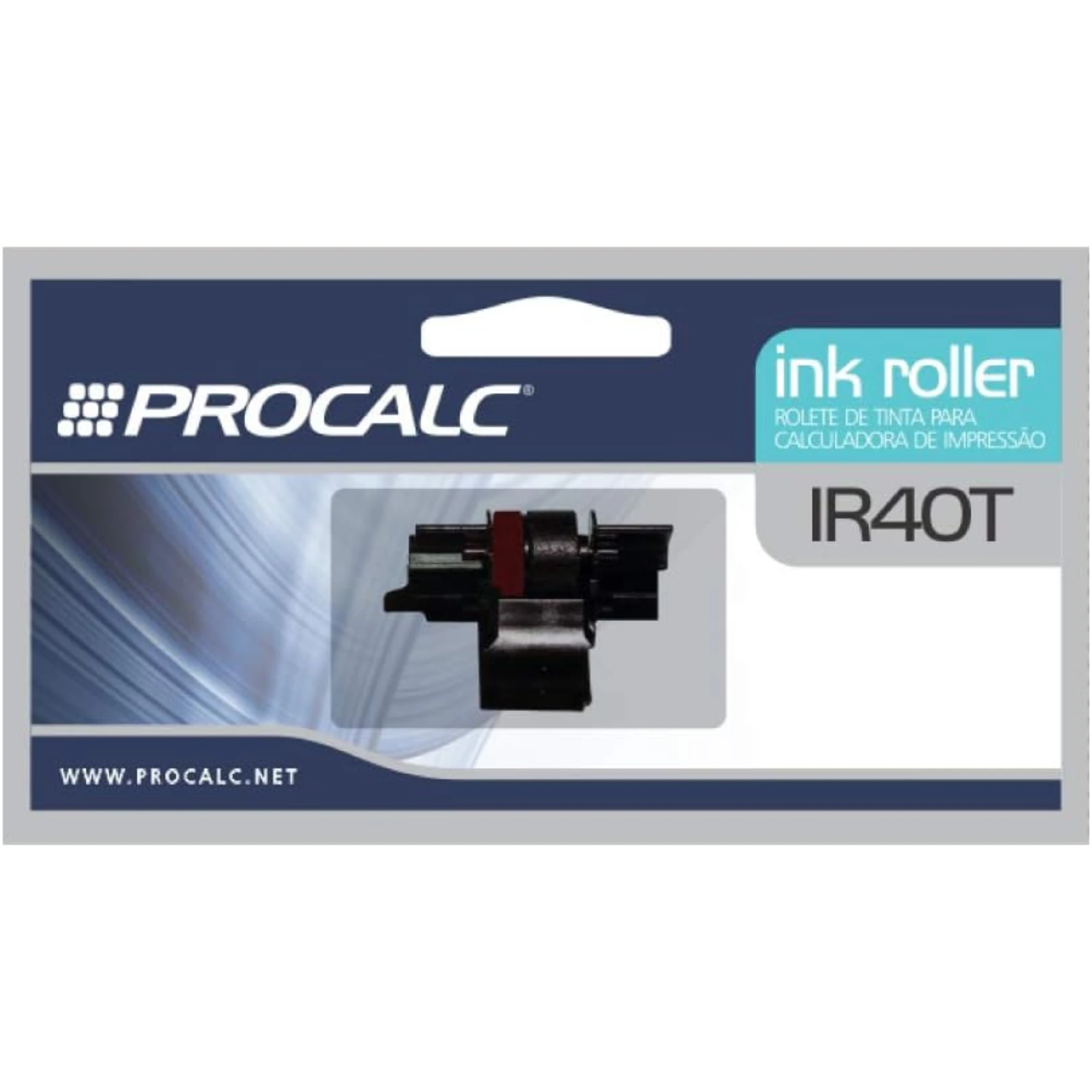 Castro Naves - ROLETE DE IMPRESSAO PROCALC TINTA AZUL/VERM. - 9006 01