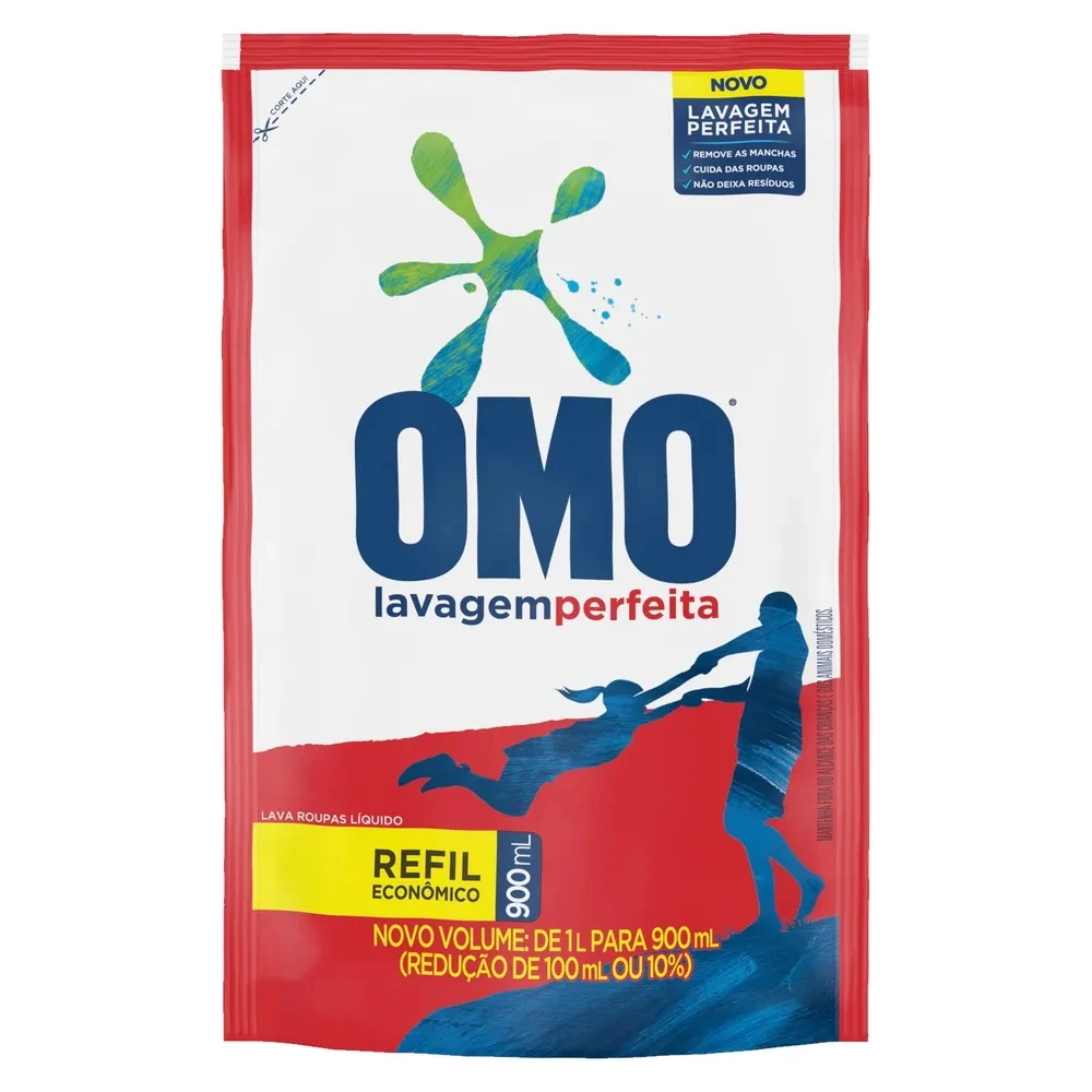 Castro Naves - SABAO LIQUIDO OMO LAVAGEM PERF. REFIL 900ML - 12908 01