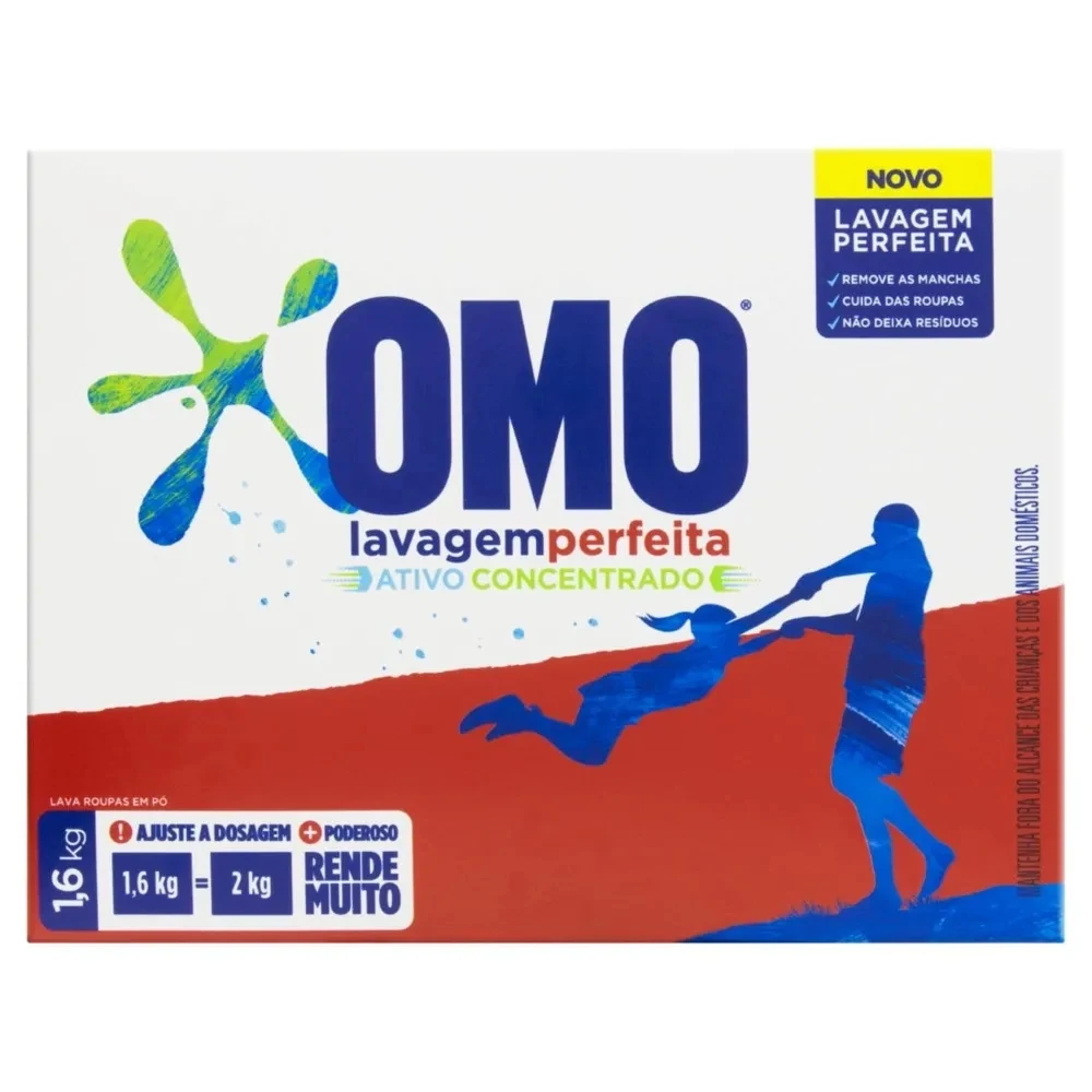 Castro Naves - SABAO EM PO OMO LAVAGEM PERFEITA 1,6KG - 12809 01