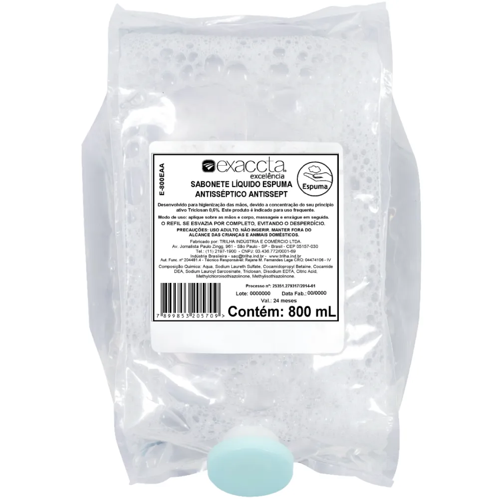 Castro Naves - SABONETE ESPUMA ANTISSEPTICO REFIL 800ML - 13414 01
