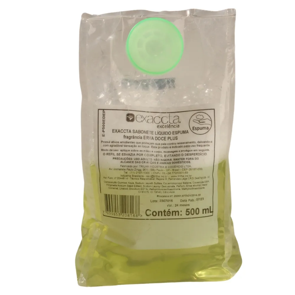 Castro Naves - SABONETE ESPUMA ERVA DOCE PLUS REFIL 500ML - 78287 01