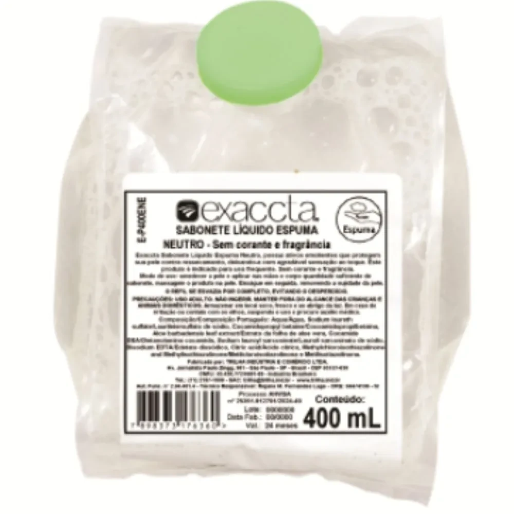 Castro Naves - SABONETE ESPUMA NEUTRO REFIL 400ML - 9814 01