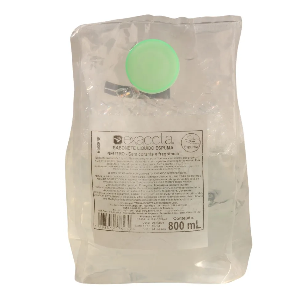 Castro Naves - SABONETE ESPUMA NEUTRO REFIL 800ML - 9815 01