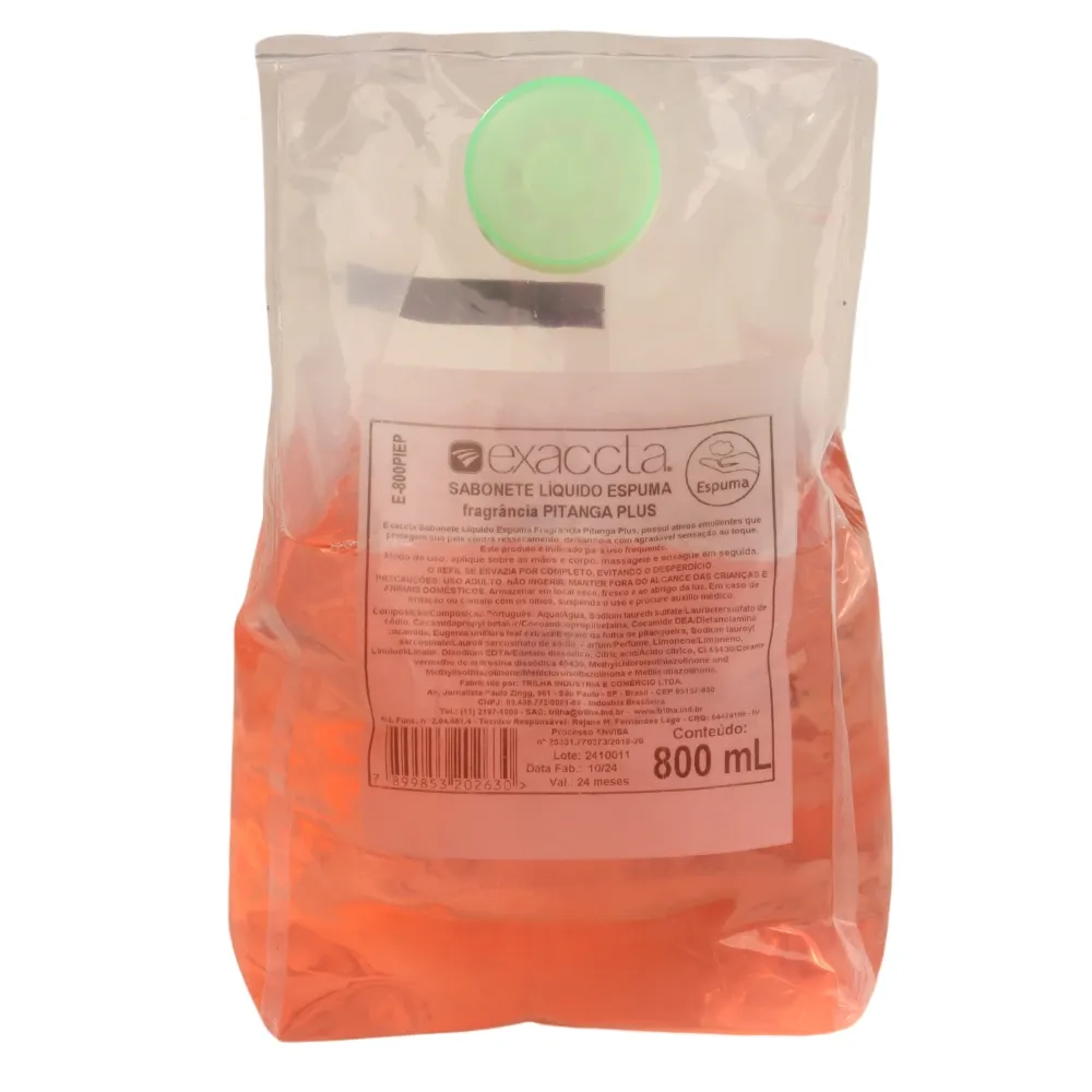 Castro Naves - SABONETE ESPUMA PITANGA PLUS REFIL 800ml - 13315 01