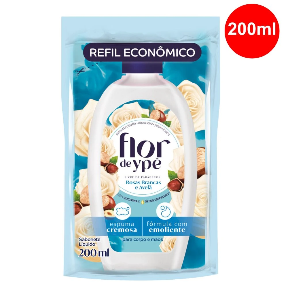 Castro Naves - SABONETE LIQ FLOR DE YPE ROSAS BR 200ML - 8898 01