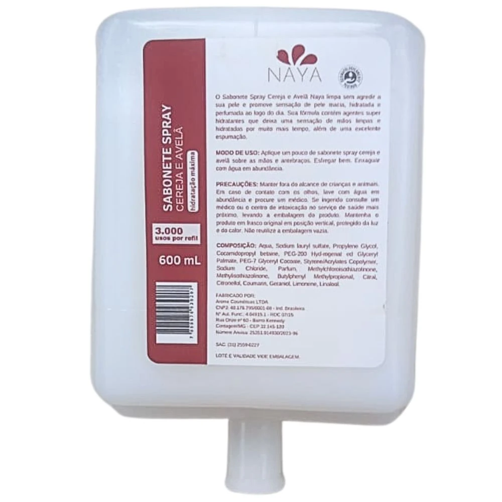 Castro Naves - SABONETE SPRAY CEREJA/AVELA BLADER 600ML - 9770 01