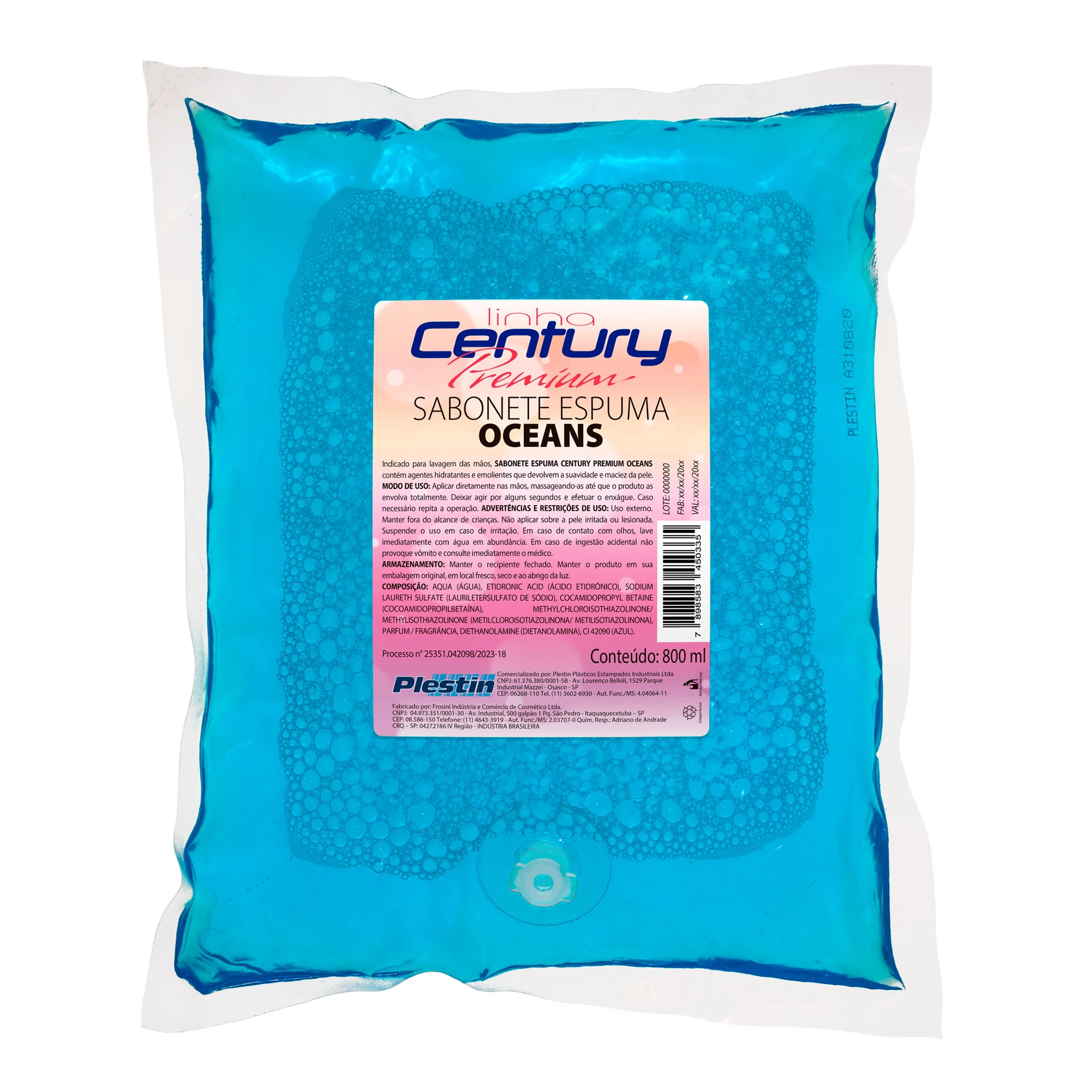 Dispenser (Saboneteira) para Sabonete Espuma 800ml Linha Century