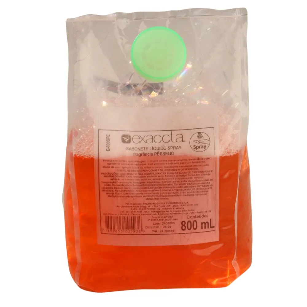 Castro Naves - SABONETE SPRAY PESSEGO REFIL 800ML - 13054 01