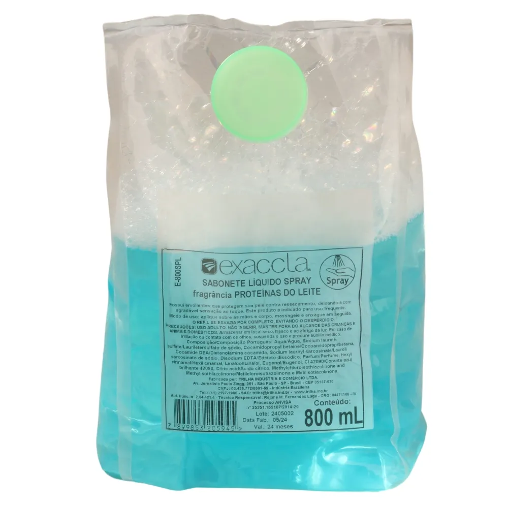 Castro Naves - SABONETE SPRAY PROTEINAS DO LEITE REFIL 800ML - 13055 01