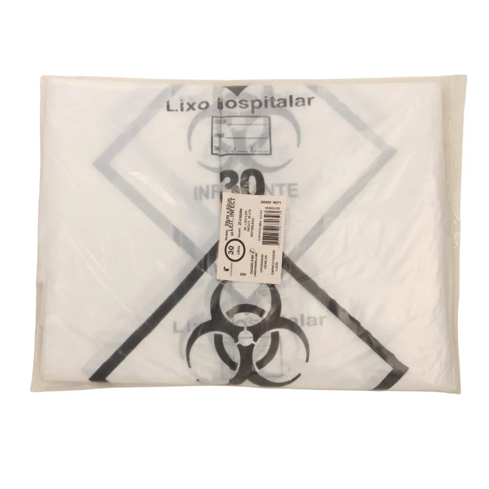 Castro Naves - SACO LIXO BRANCO 30L INFECTANTE PT/25 - 11398 01