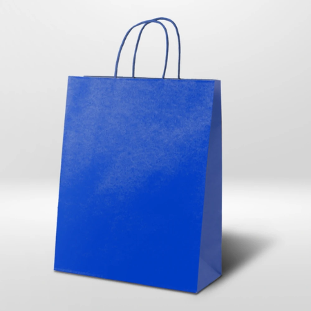 Castro Naves - SACOLA PAPEL AZUL TAM MINI 16X12X7CM C/10 - 106780 01