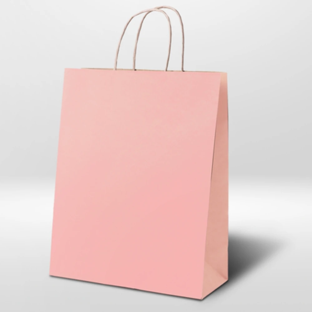 Castro Naves - SACOLA PAPEL ROSA CLARO PP 21X15X8CM C/10 - 106775 01