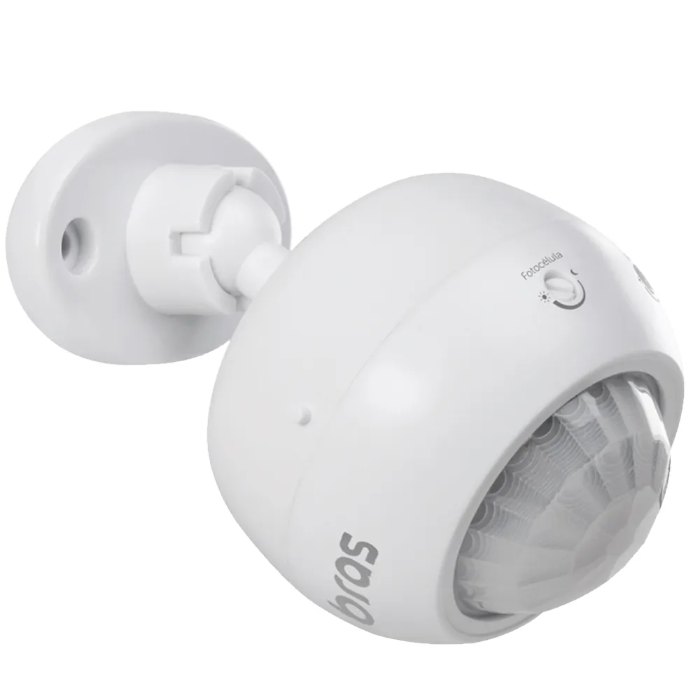 Imagem - Interruptor Sensor de Presença para iluminação ESP 360 A. Fotocélula, controle do tempo e ângulo de detecção 360°