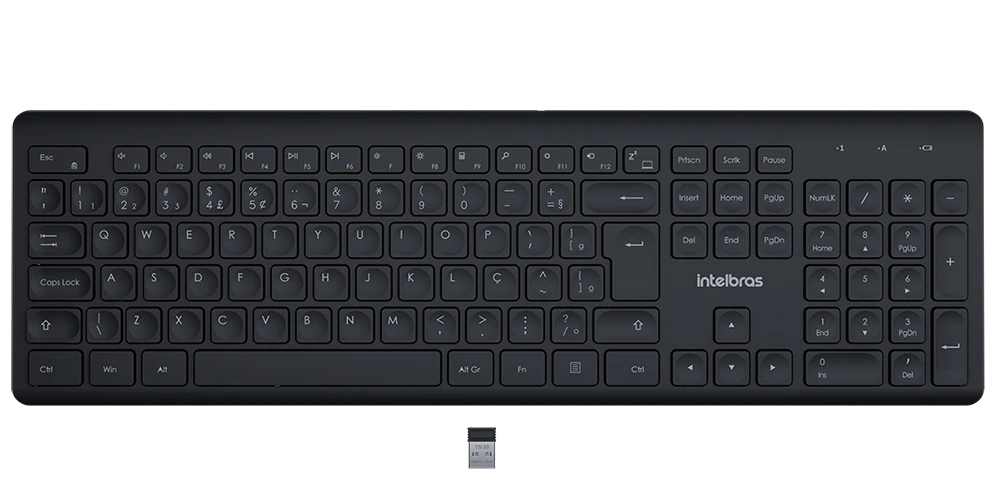 Castro Naves - TECLADO SEM FIO PRETO TSI 50 - 9011 01