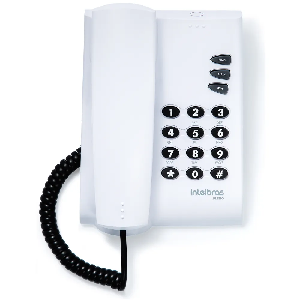 Castro Naves - TELEFONE COM FIO PLENO CINZA COM CHAVE - 106253 01