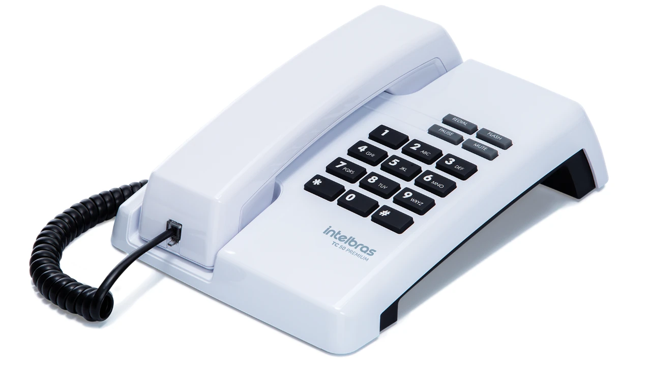 Castro Naves - TELEFONE COM FIO TC 50 PREMIUM BRANCO - 106258 01
