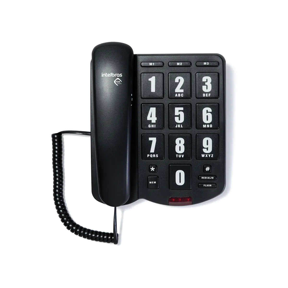 Castro Naves - TELEFONE COM FIO TOK FACIL PRETO - 65292 01