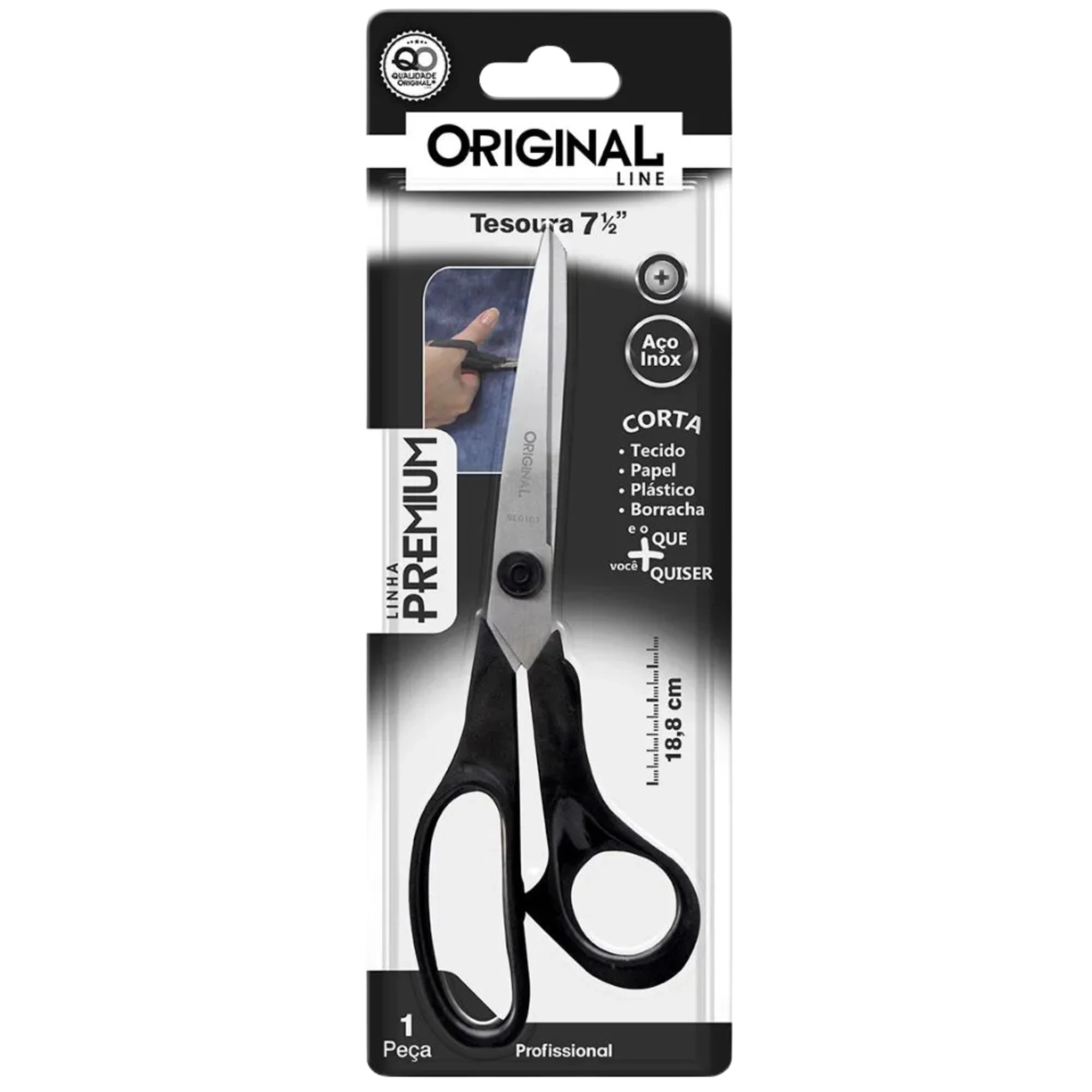 Castro Naves - TESOURA ACO INOX USO GERAL PREMIUM 18,8CM - 9716 01