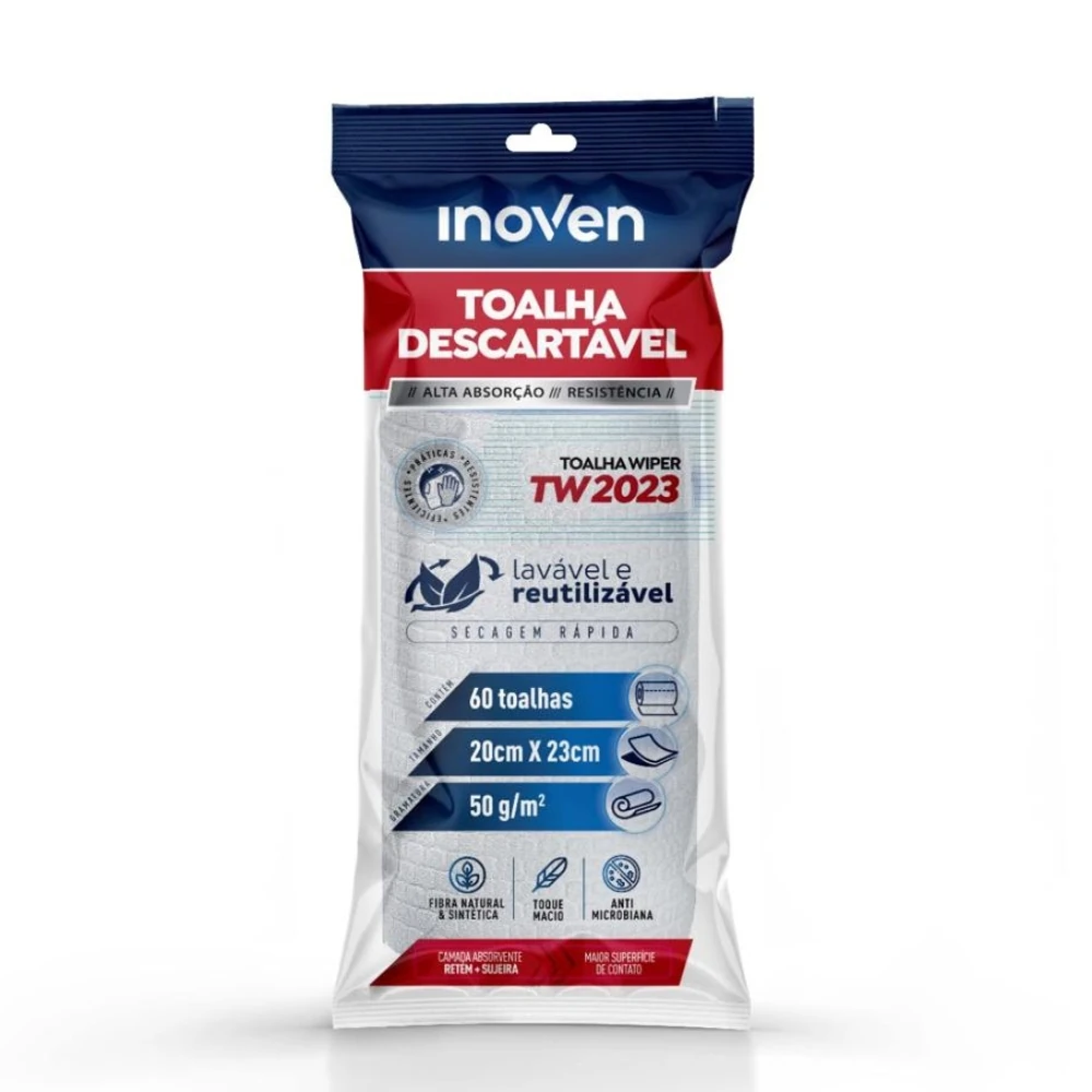 Castro Naves - TOALHA DESC. WIPER ROLO 20X23CM C/60 BR - 106855 01