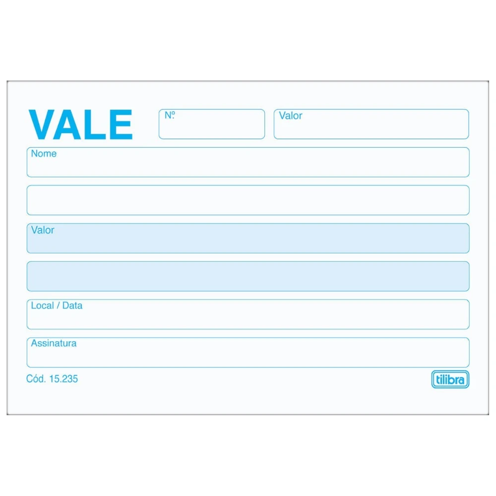 Castro Naves - VALE SEM CANHOTO 111x77MM C/100  FLS - 50708 01