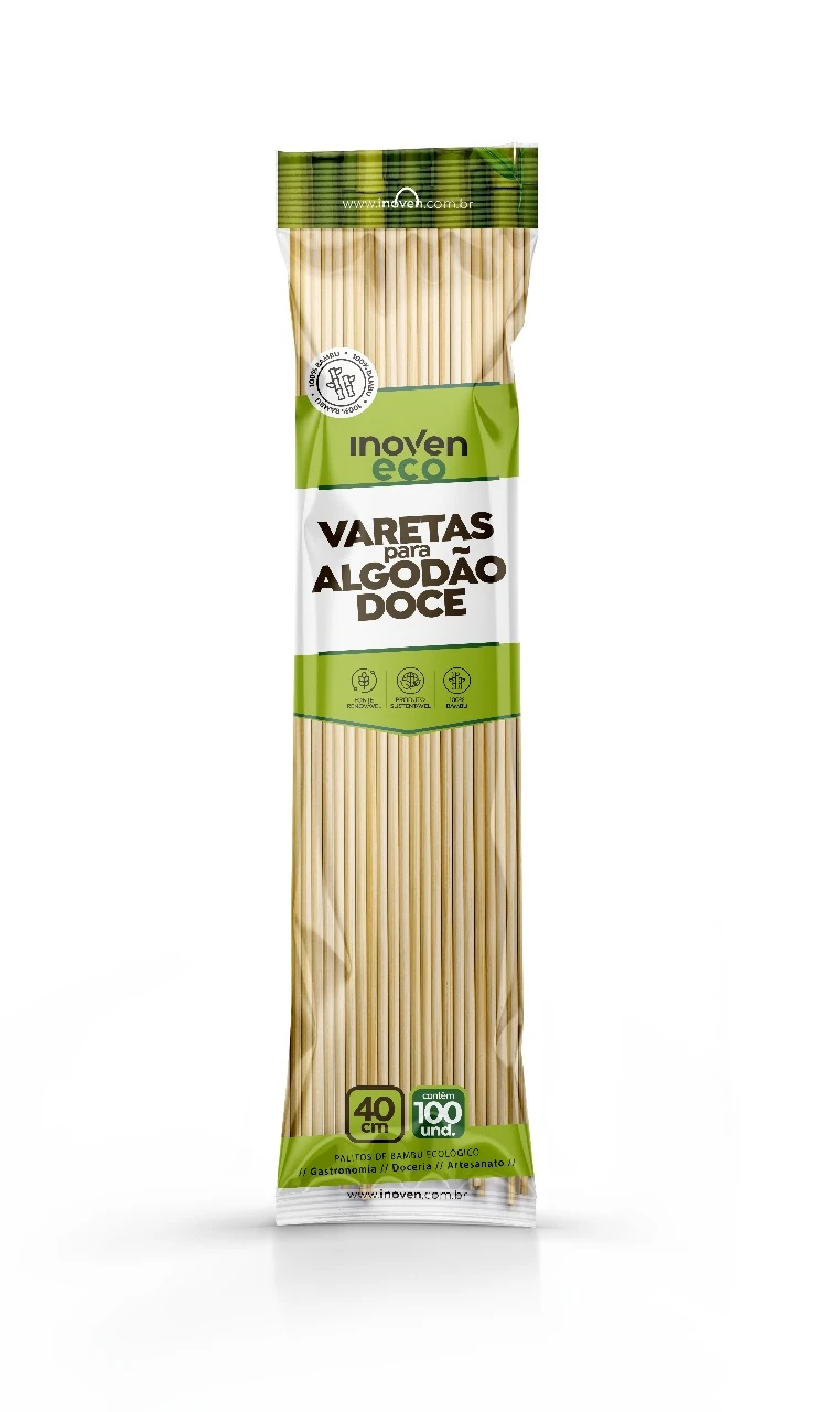 Castro Naves - VARETA ALGODAO DOCE 40 CM C/100 - 106815 01